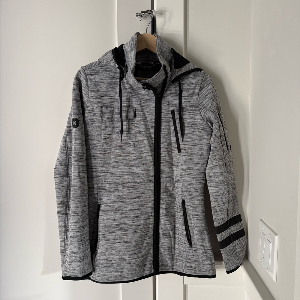 Hurley Heathered Gray and Black Phantom Jacket